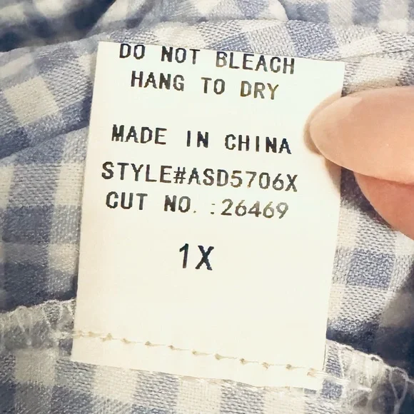 Siren Lily Blue Gingham Dress - Picture 5 of 6